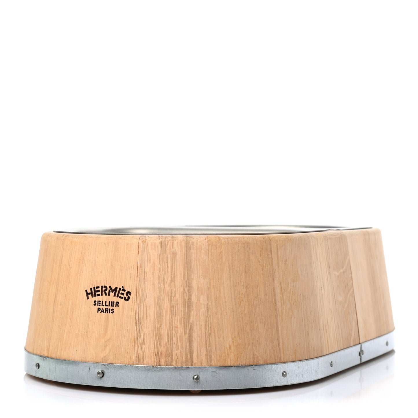 Oak Wood Large Chaine d'Ancre Dog Bowl Naturel