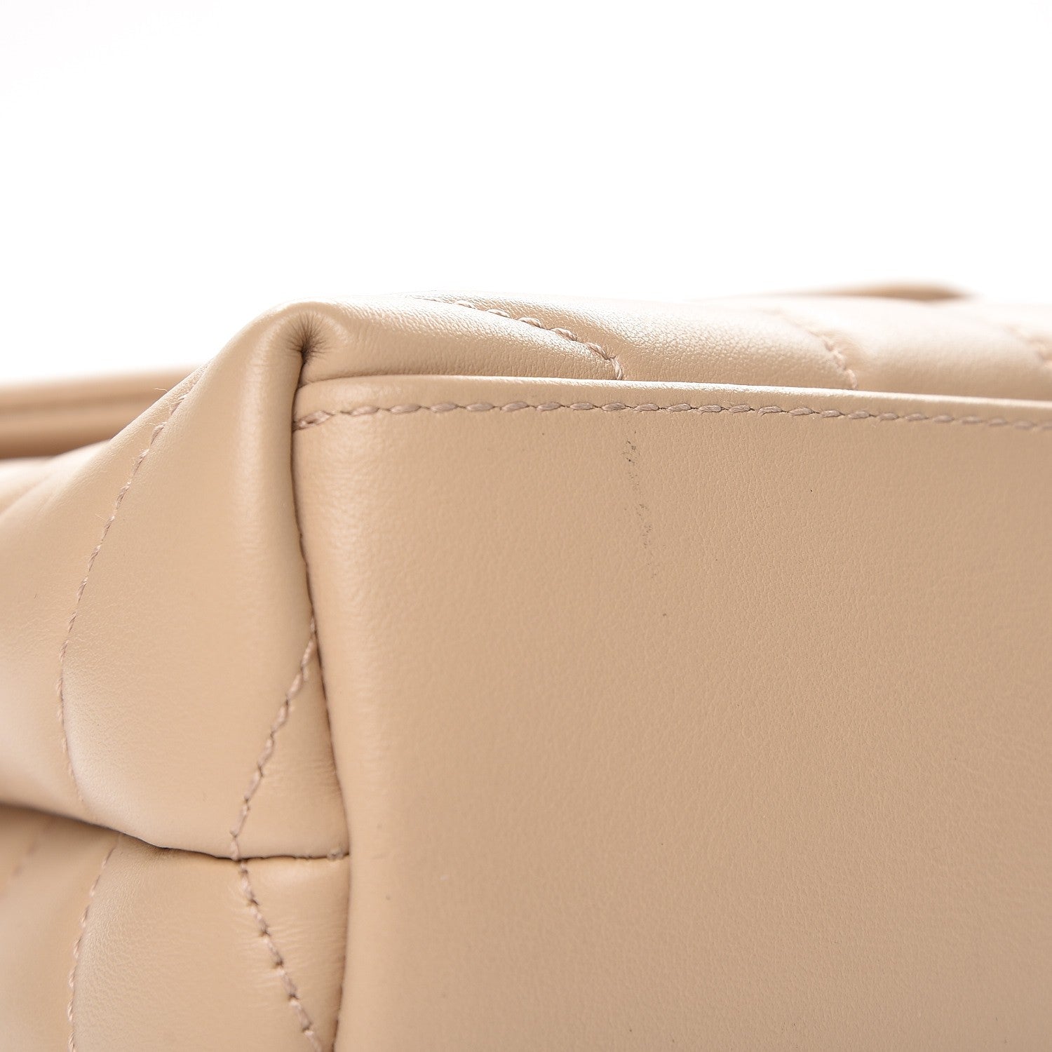 Saint Laurent Calfskin Y Quilted Monogram Small Loulou Chain Satchel Nude Powder 7 of 10