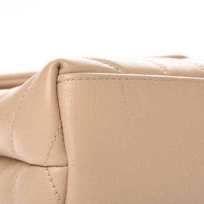 Saint Laurent Calfskin Y Quilted Monogram Small Loulou Chain Satchel Nude Powder 7 of 10