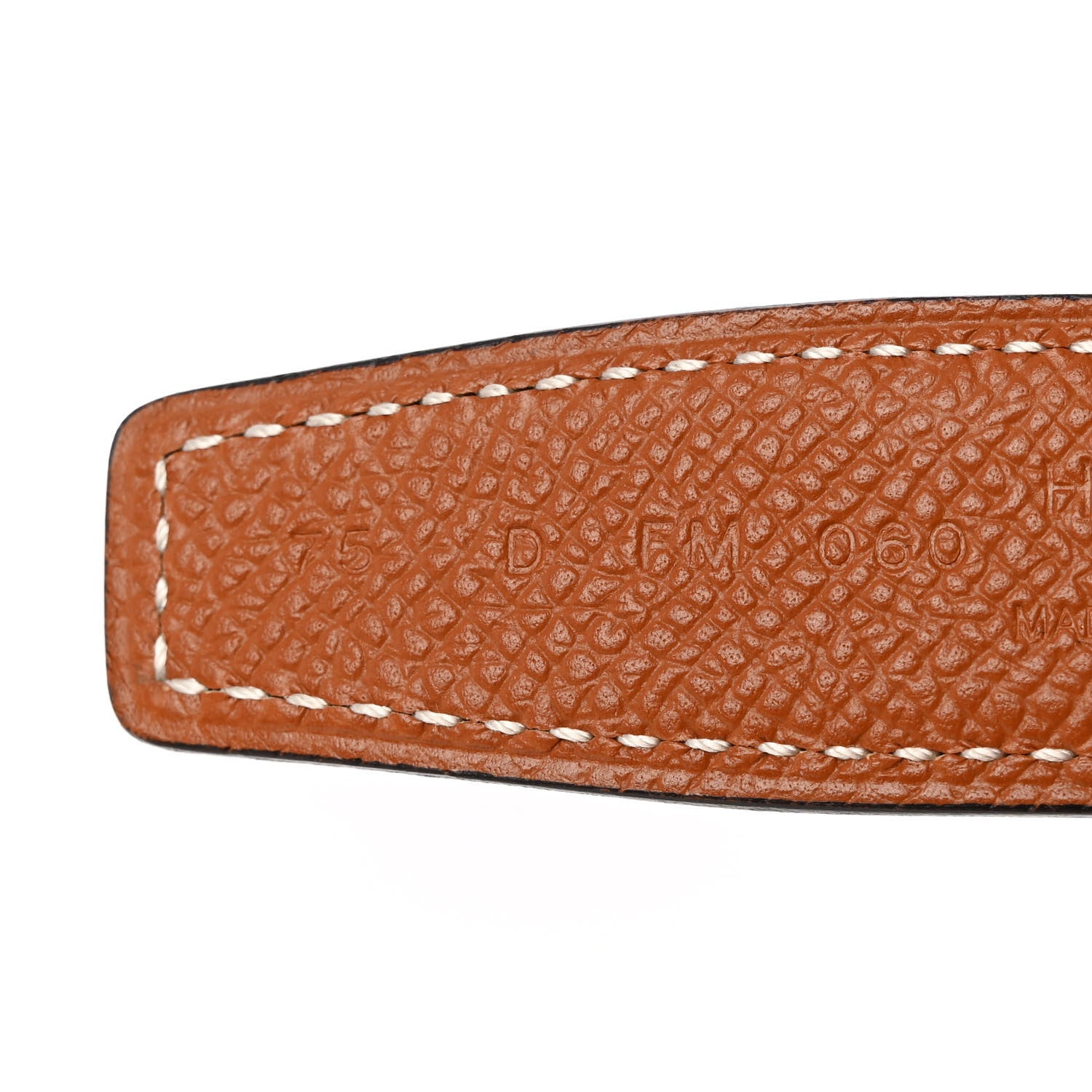 Hermes Swift Epsom 24mm Medor H Belt 75/30 Black Gold 6 of 8