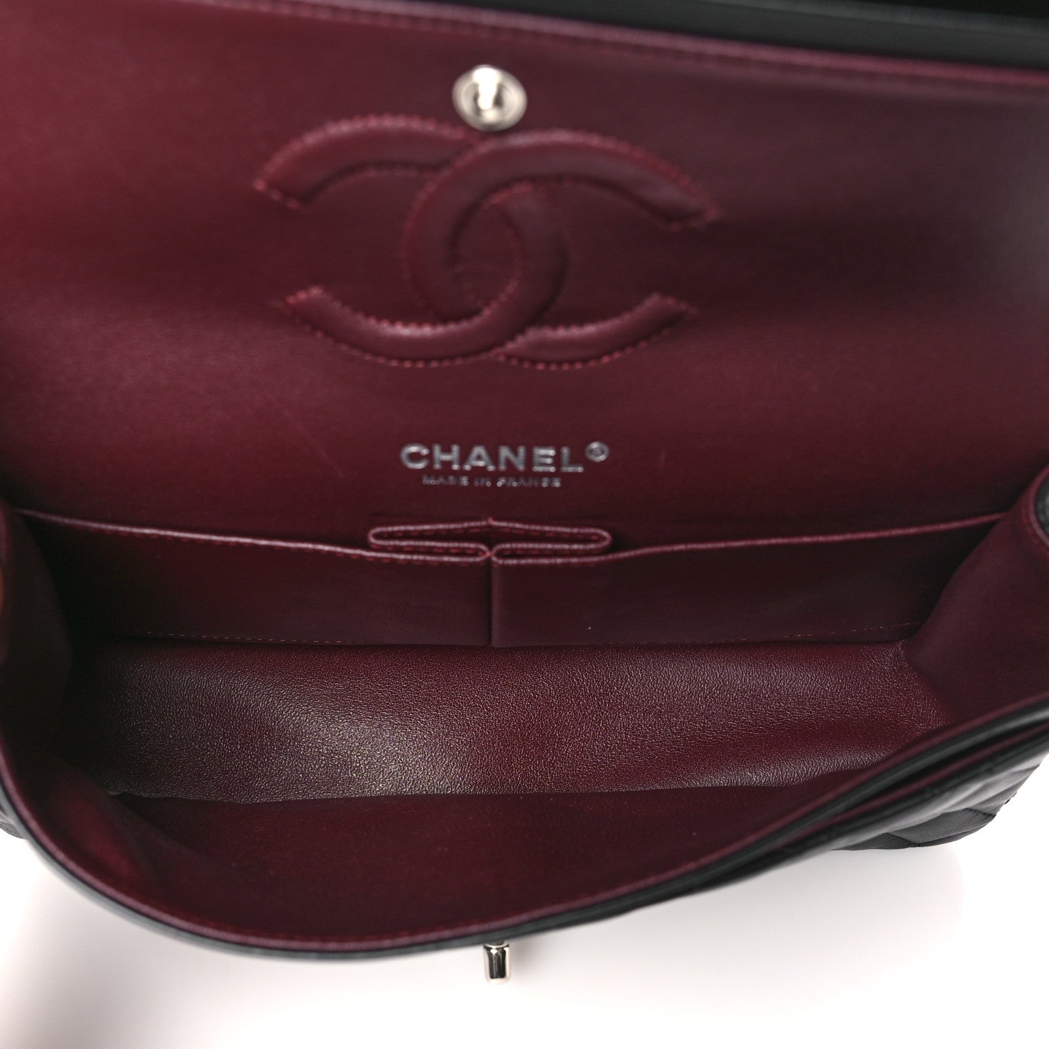 Chanel Lambskin Quilted Medium Double Flap Black 5 of 10