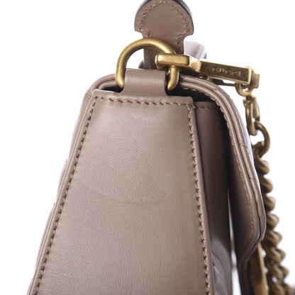 Gucci Calfskin Matelasse Mini GG Marmont Top Handle Shoulder Bag Porcelain Rose 12 of 13