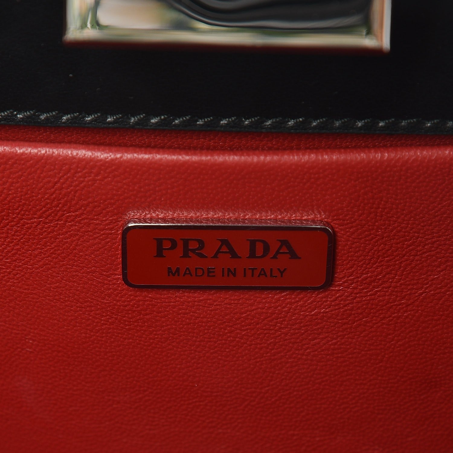Prada Spazzolato Envelope Crossbody Clutch Nero Black 7 of 9