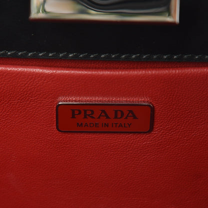 Prada Spazzolato Envelope Crossbody Clutch Nero Black 7 of 9