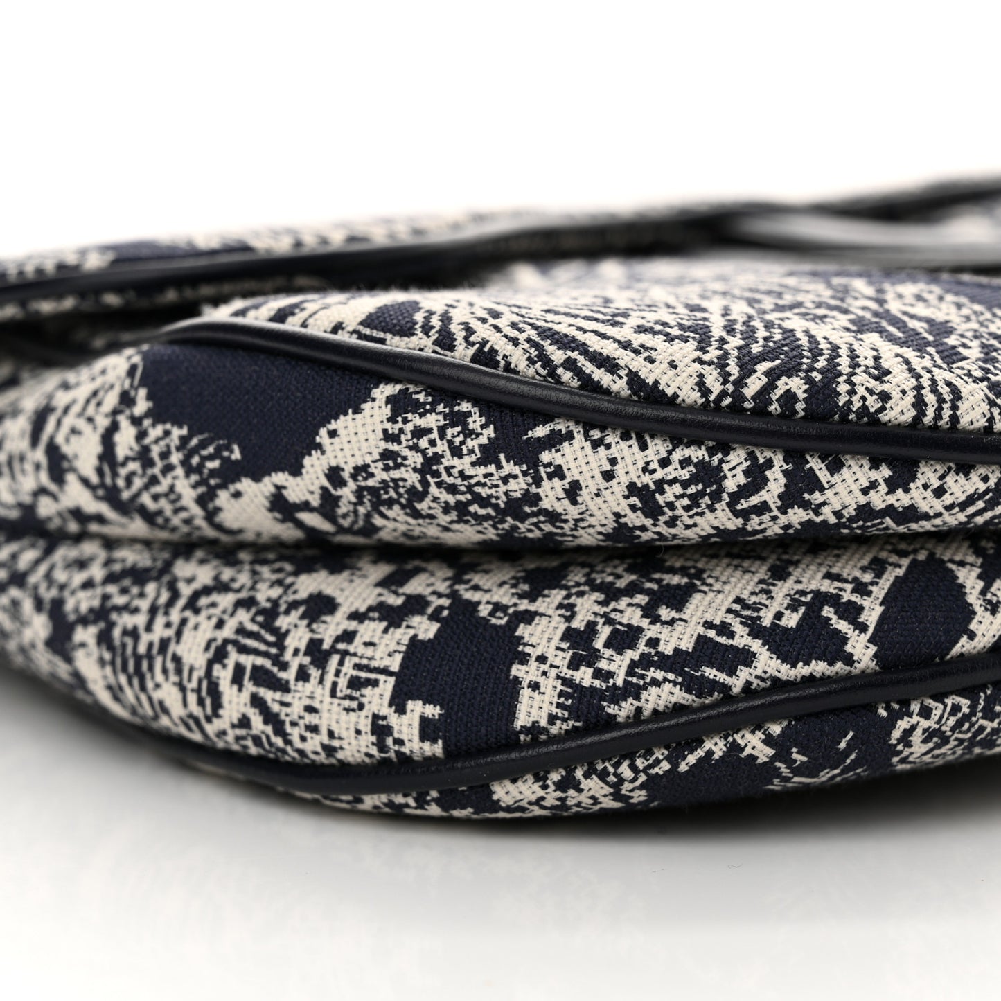 Canvas Embroidered Dioriviera Saddle Bag Blue