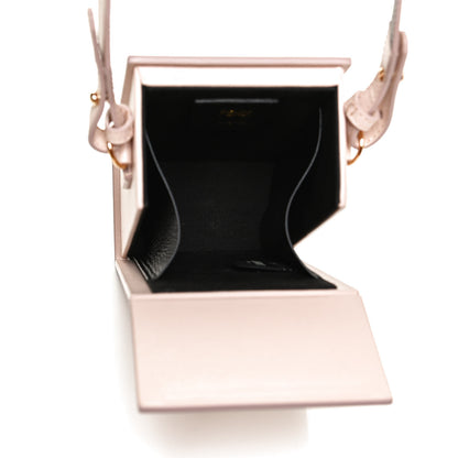 Fendi Vitello Fluffy Logo Vertical Box Rosa Quarzo Black 5 of 11