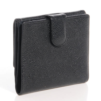Chanel Caviar Compact CC Wallet Black 3 of 9