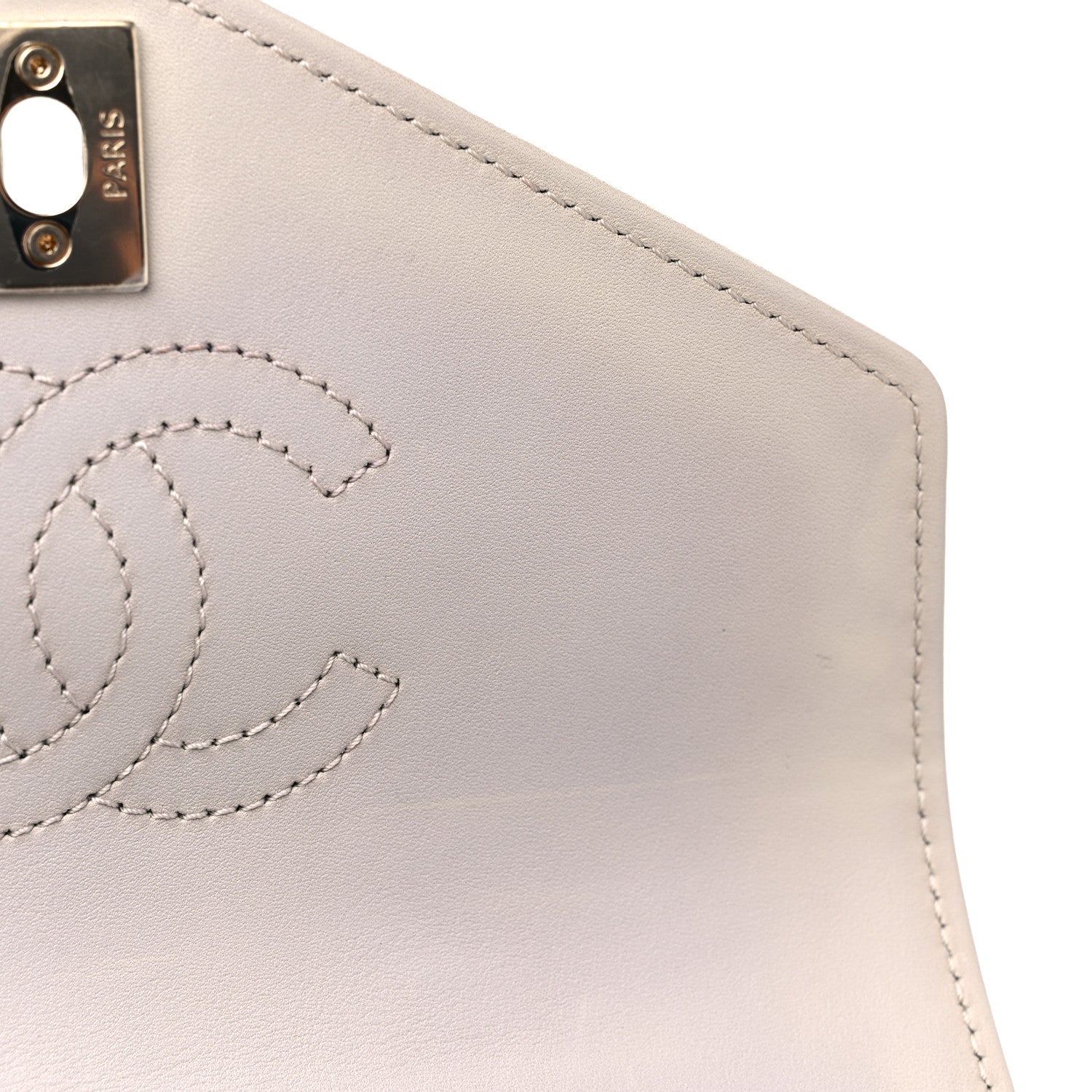 Chanel Calfskin Chevron Stitched Coco Waist Bag Ivory 13 of 18