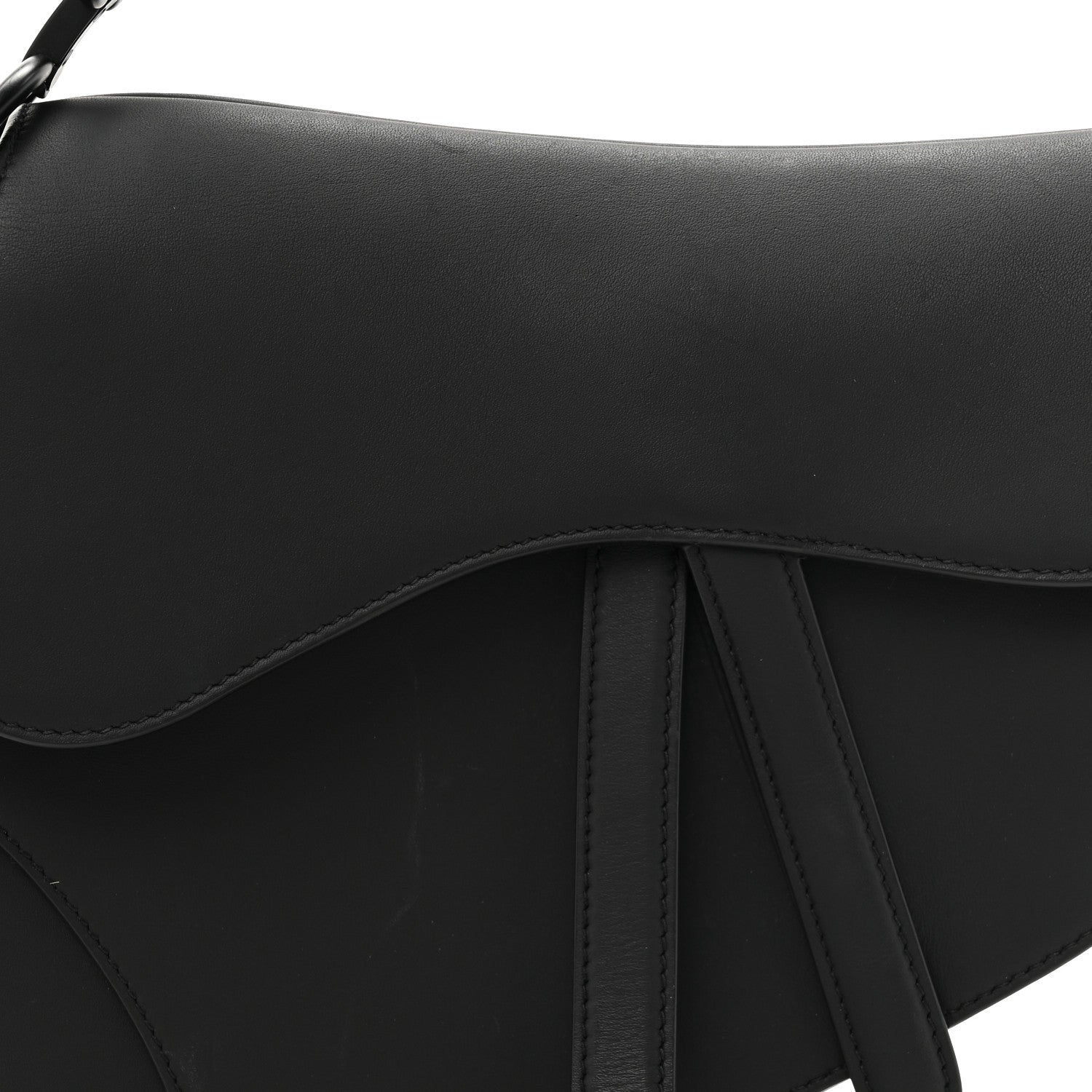 Christian Dior Ultra Matte Calfskin Saddle Bag Black 8 of 13