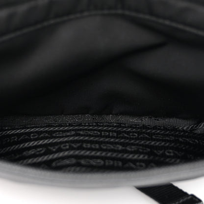 Prada Re-Nylon Saffiano Pocket Single Snap Buckle Shoulder Bag Black 6 of 13