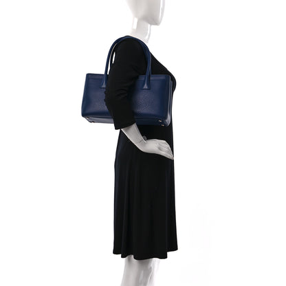 Chanel Calfskin Small Cerf Executive Shopper Tote Navy 2 of 9
