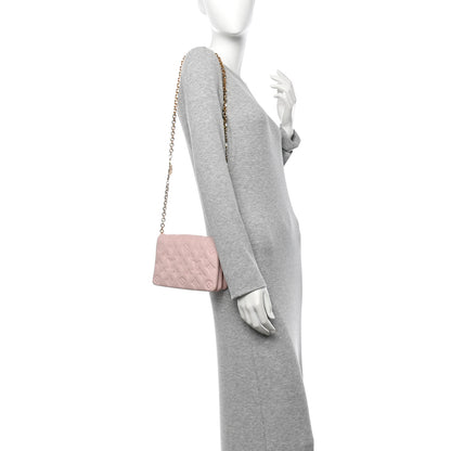 Louis Vuitton Lambskin Embossed Monogram Pochette Coussin Rose 2 of 9