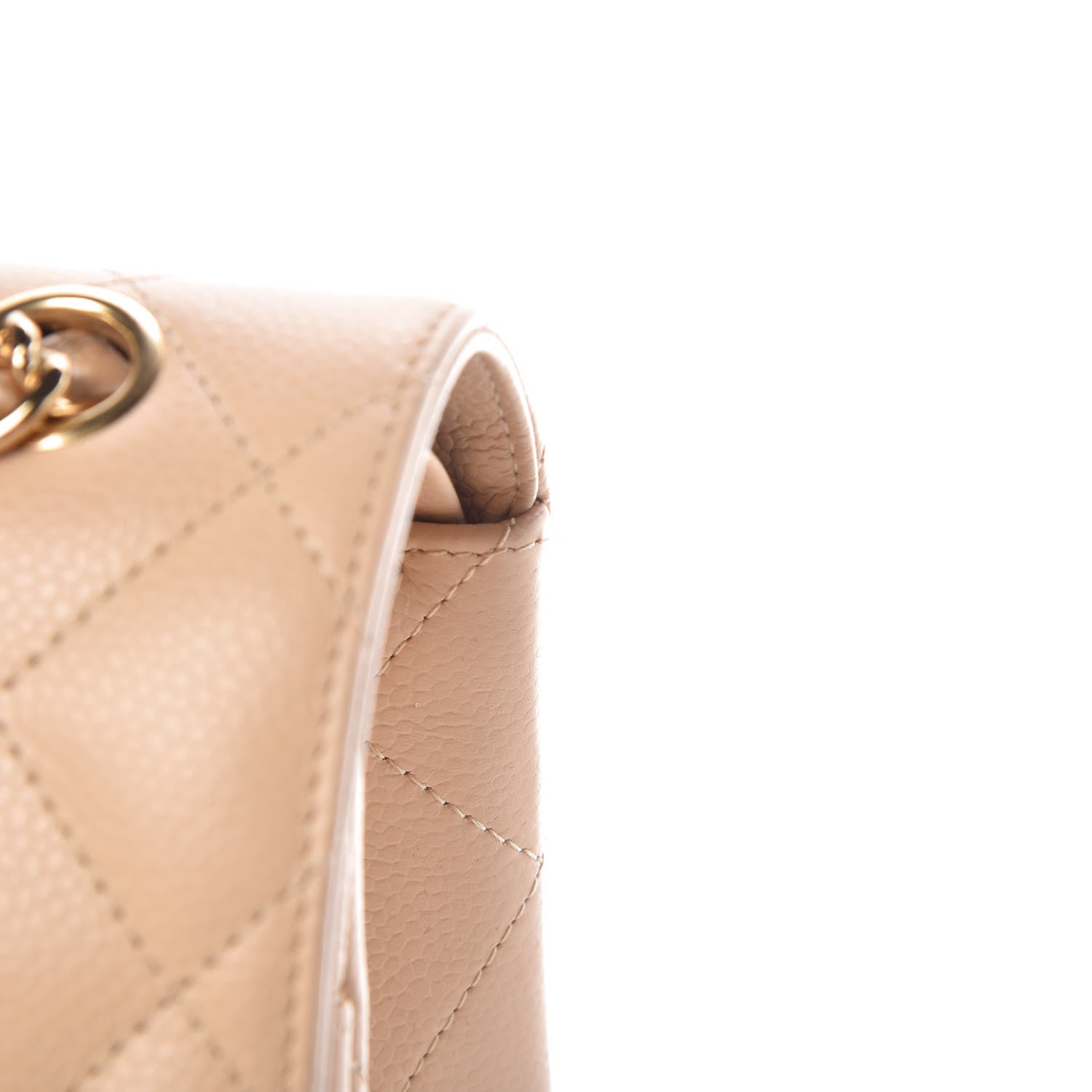 Chanel Caviar Quilted Jumbo Double Flap Beige Clair 9 of 13
