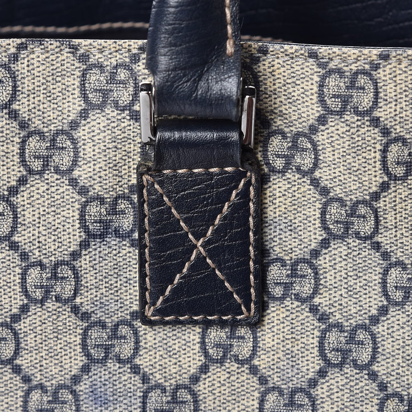 GG Plus Monogram Small Vertical Tote Blue
