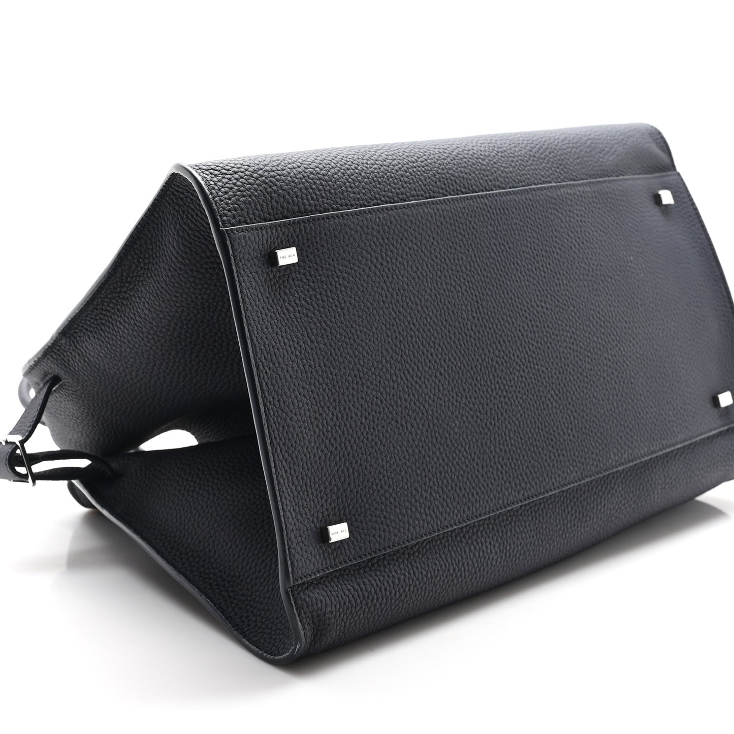 Matte Grained Calfskin Soft Margaux 15 Marine