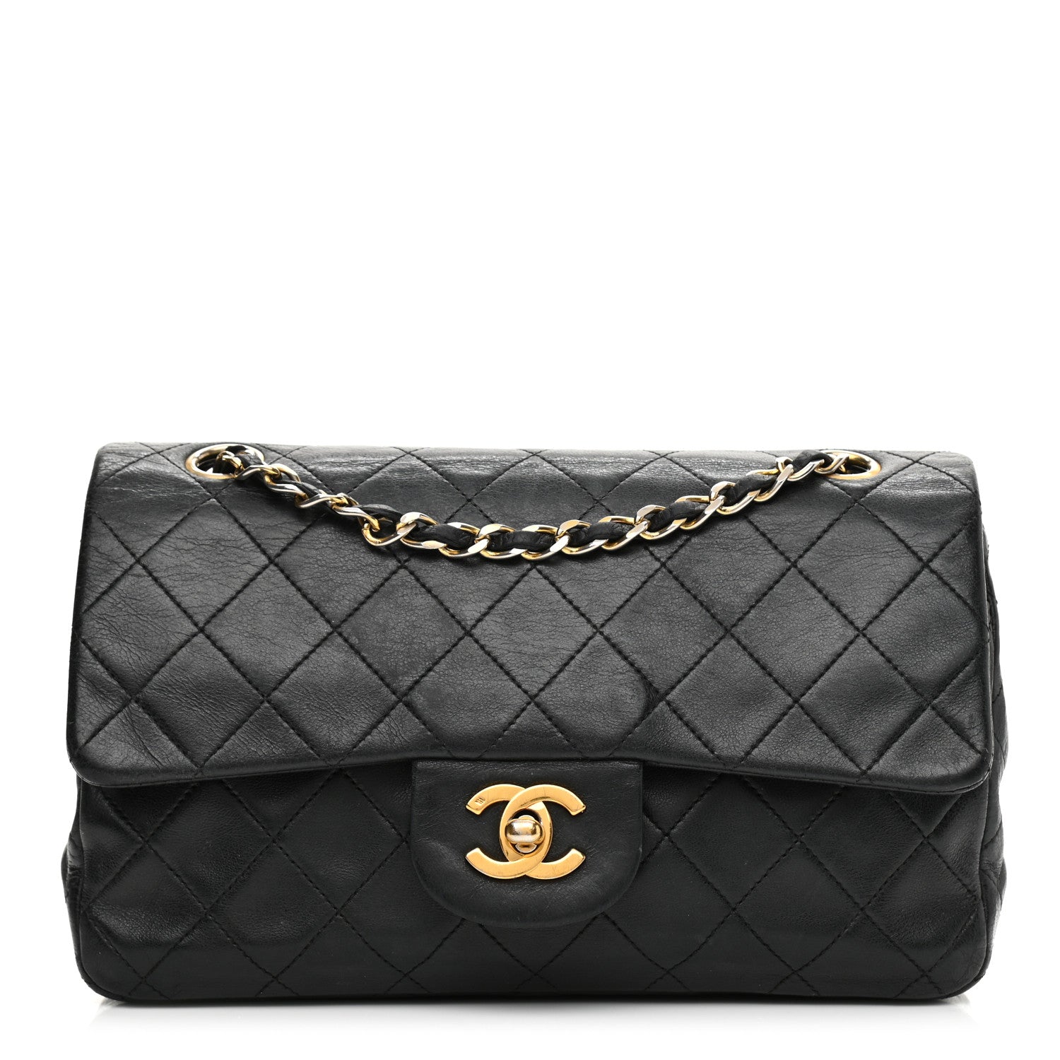 Chanel Lambskin Quilted Small Double Flap Black 1 of 13