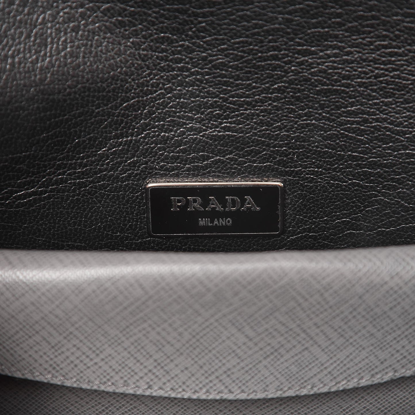 Saffiano Lux Sound Clutch Marmo