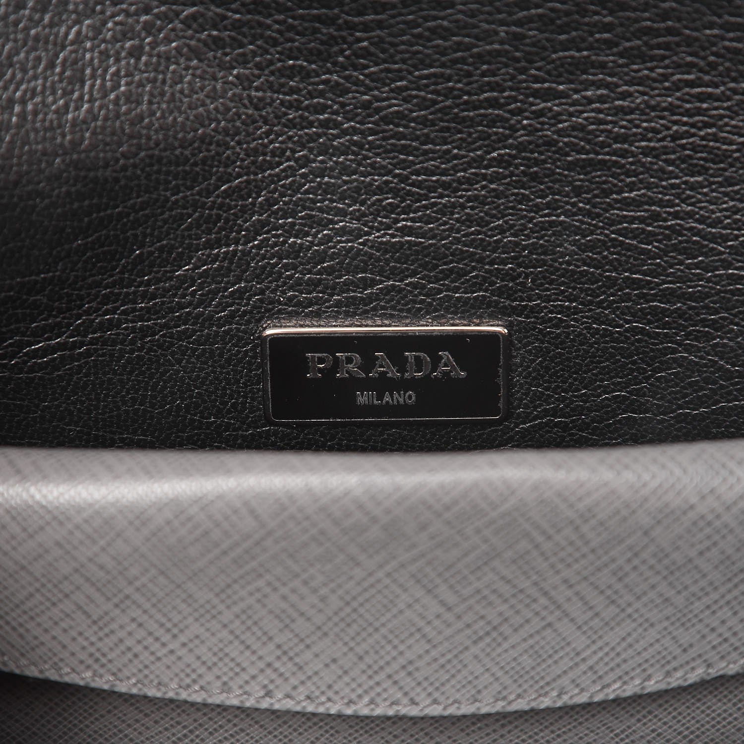 Prada Saffiano Lux Sound Clutch Marmo 6 of 7
