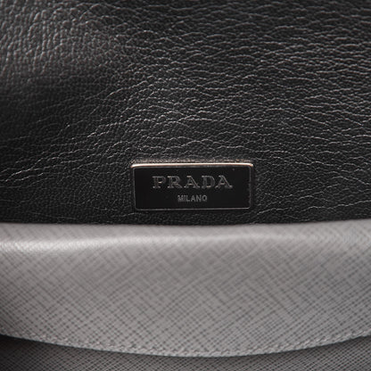 Prada Saffiano Lux Sound Clutch Marmo 6 of 7