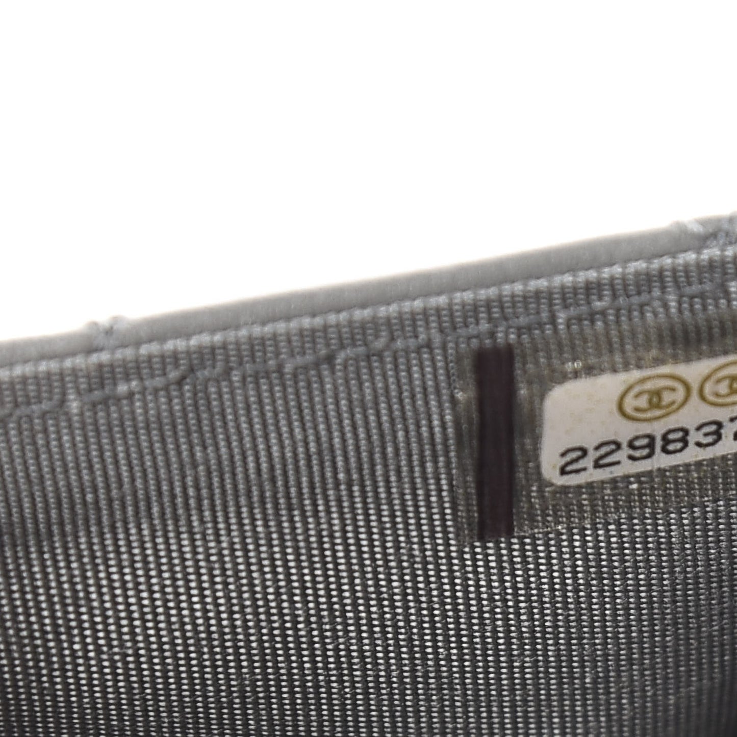 Lambskin Quilted Boy Card Holder Wallet Grey