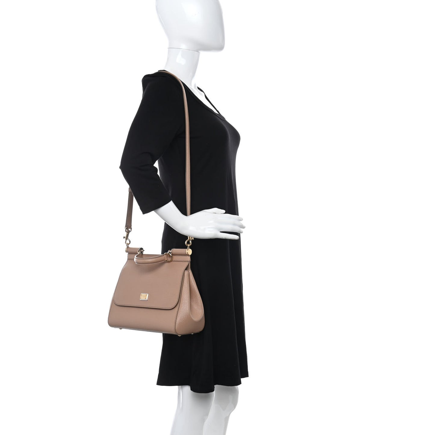 Dauphine Medium Miss Sicily Satchel Tortora Sand