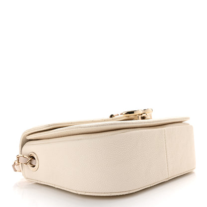 Chanel Grained Calfskin Quilted Small Cuba Top Handle Flap White 3 of 10