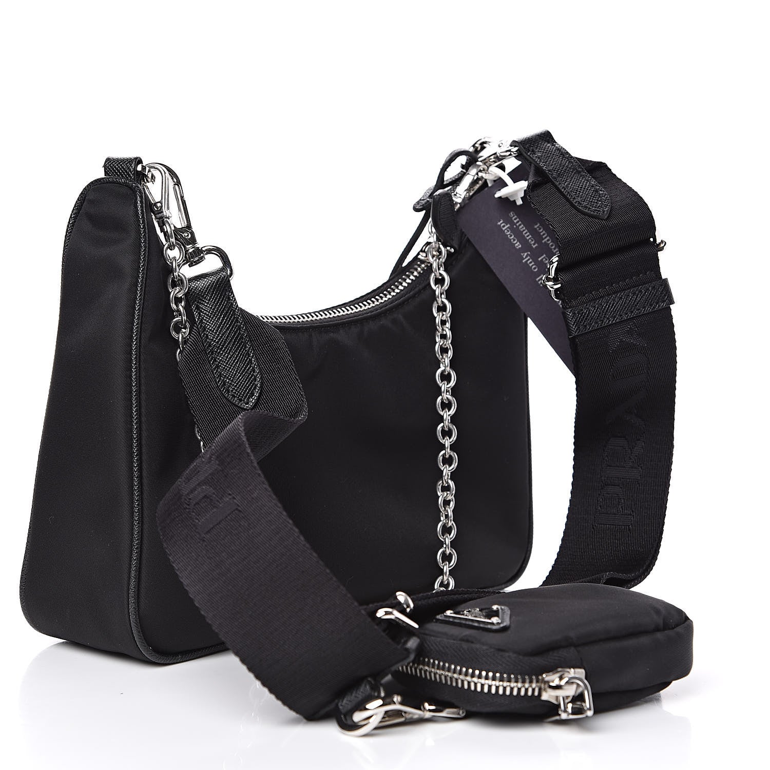 Prada Nylon Re-Edition 2005 Shoulder Bag Black 3 of 12