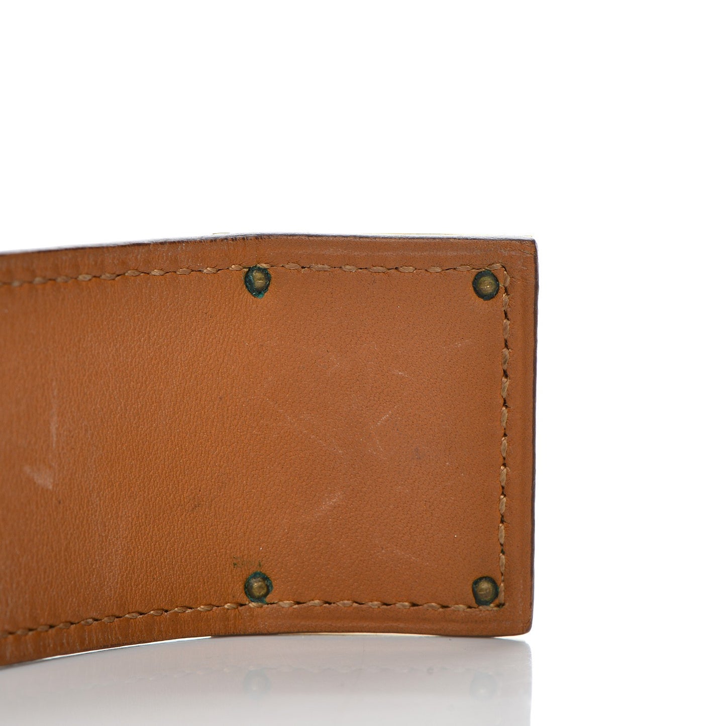 Natural Barenia Kelly Dog Cuff Fauve