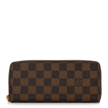 Louis Vuitton Damier Ebene Clemence Wallet Cherry 1 of 7