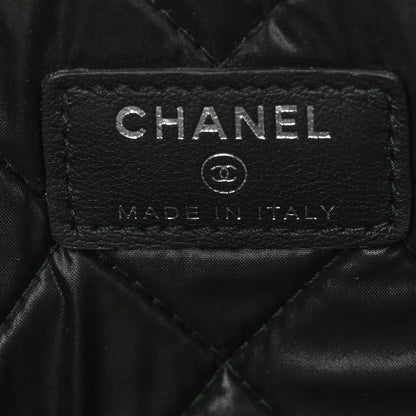 Chanel Lambskin Quilted Medium Boy Cosmetic Case Black 6 of 9