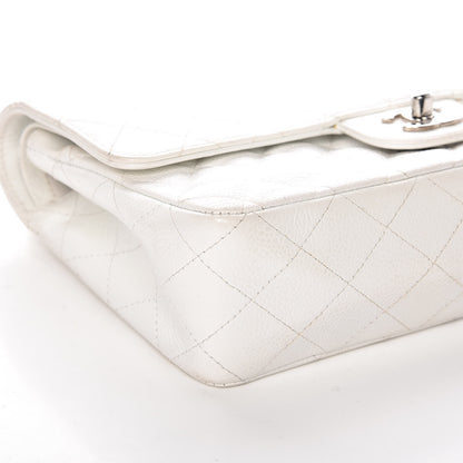 Chanel Caviar Quilted Medium Double Flap White 5 of 12