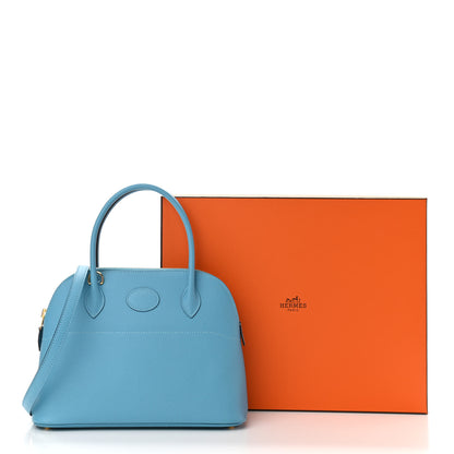 Hermes Epsom Bolide 27 Bleu Du Nord 13 of 13