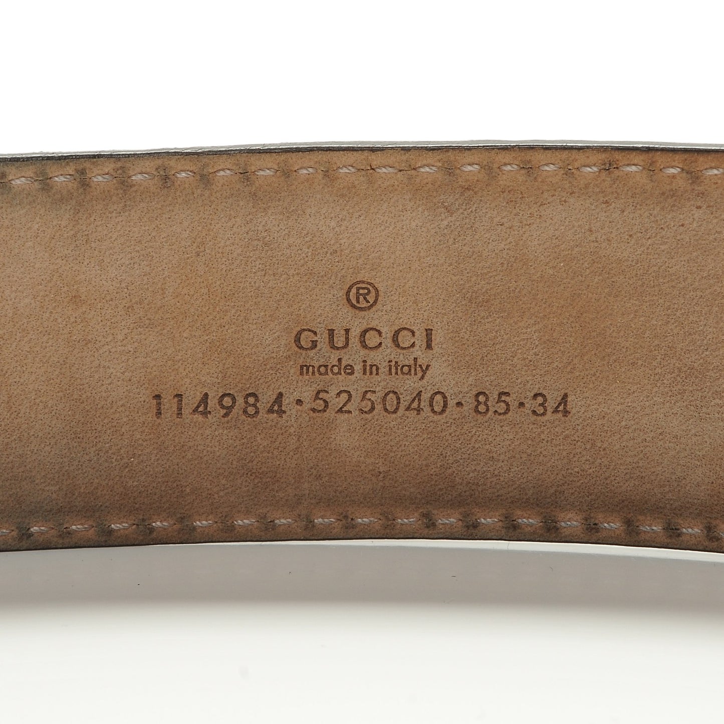 Guccissima Interlocking G Belt 85 34 Deep Cobalt