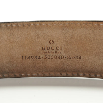 Gucci Guccissima Interlocking G Belt 85 34 Deep Cobalt 4 of 7