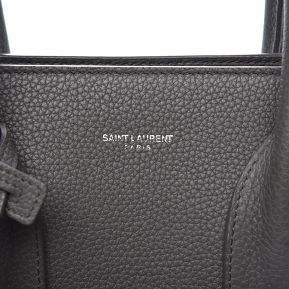 Saint Laurent Grained Calfskin Small Supple Sac De Jour Fog 7 of 8