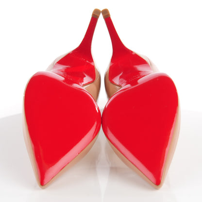 Christian Louboutin Patent Pigalle 85 Pumps 38 Nude 5 of 6