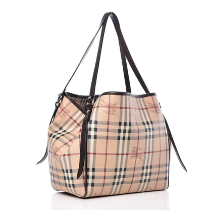 Burberry Haymarket Check Small Canterbury Tote Black 3 of 19