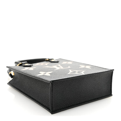 Louis Vuitton Empreinte Monogram Giant Petit Sac Plat Black Beige 4 of 9