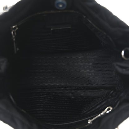 Prada Nylon Tessuto Impuntu Quilted Tote Black 5 of 9