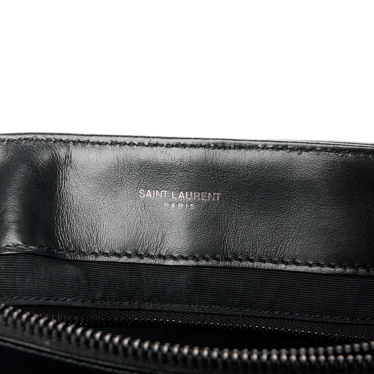 Calfskin Y Quilted Monogram Monochrome Medium Loulou Chain Satchel Black