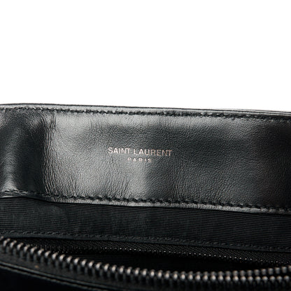 Saint Laurent Calfskin Y Quilted Monogram Monochrome Medium Loulou Chain Satchel Black 6 of 11
