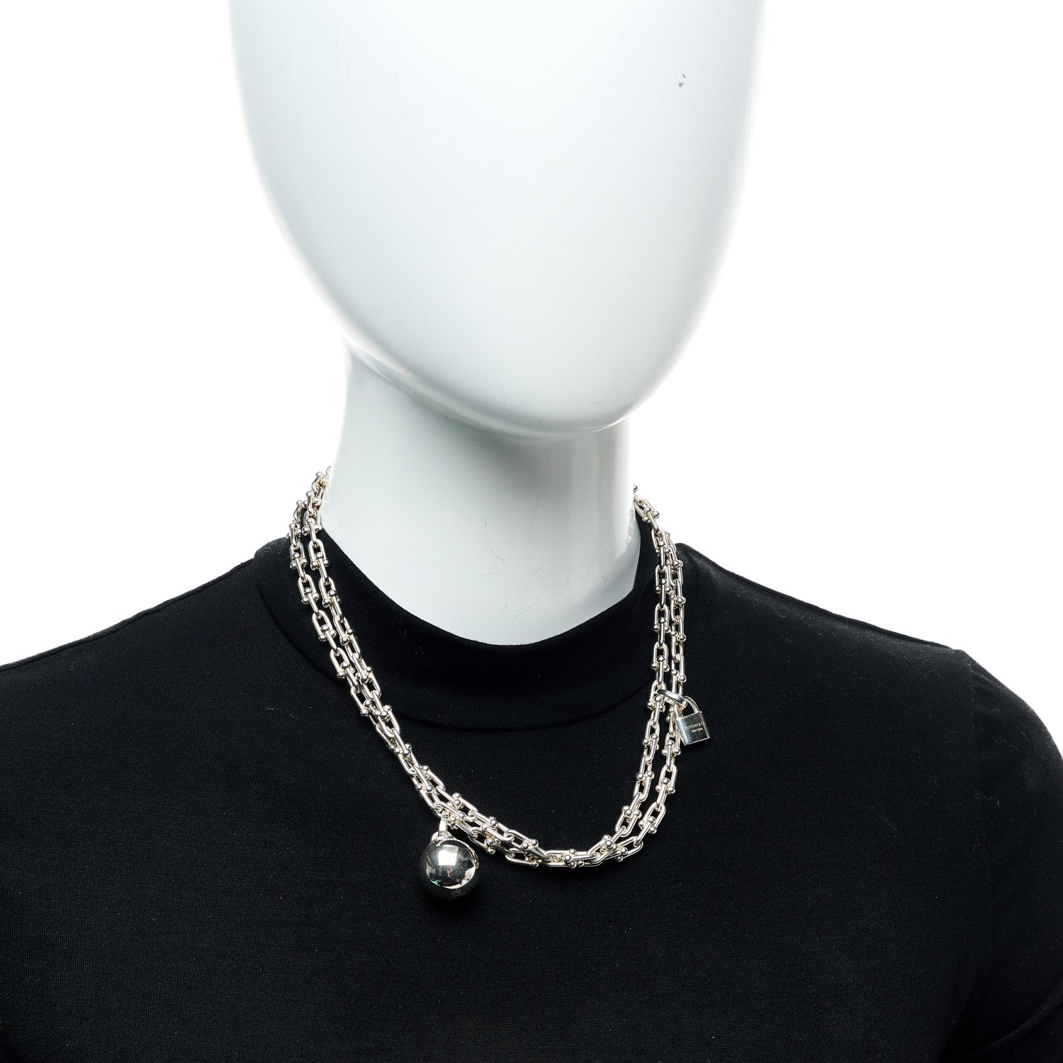 Tiffany Sterling Silver HardWear Wrap Necklace 2 of 6