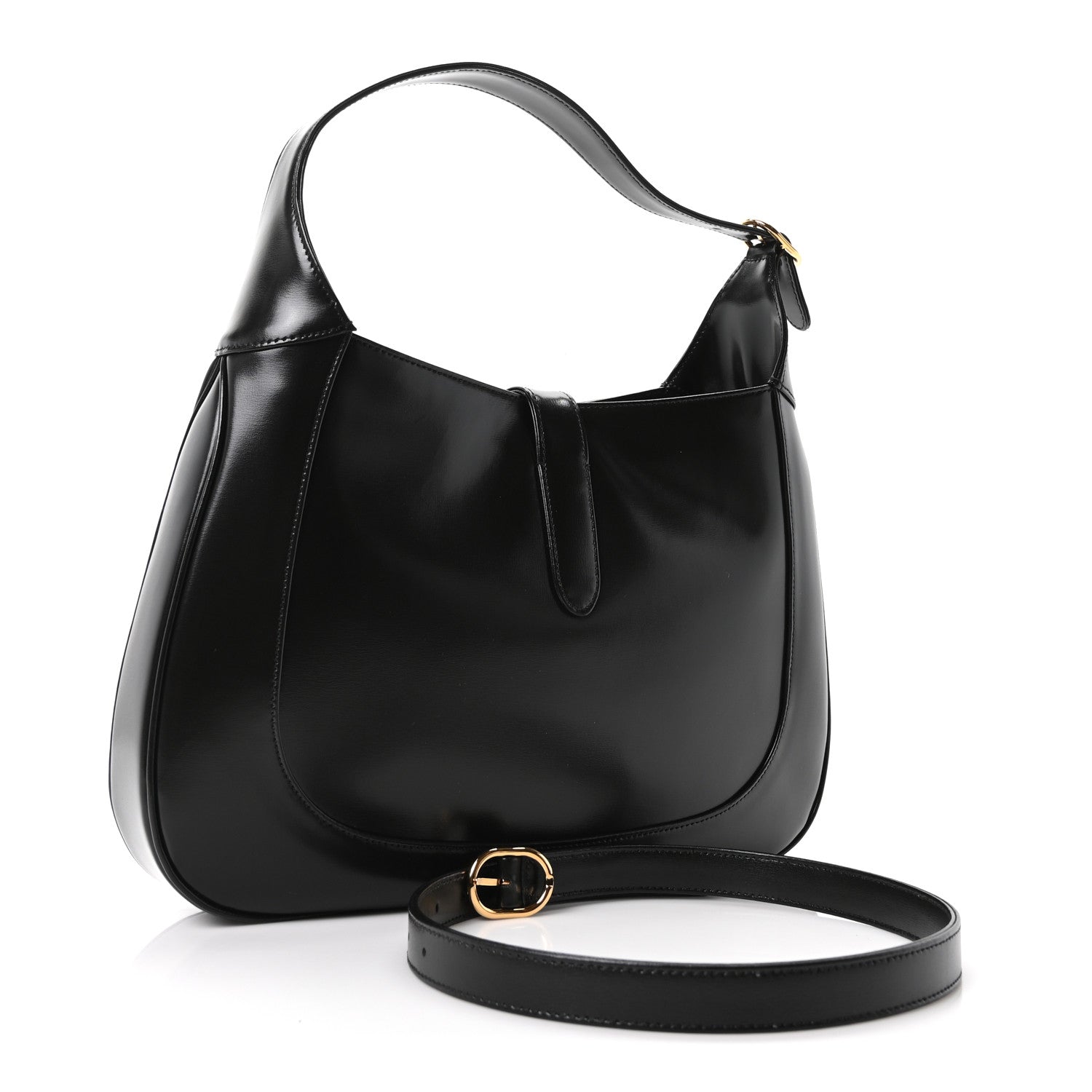 Gucci Boarded Dyana Lux Calfskin Medium Jackie 1961 Hobo Black 3 of 10