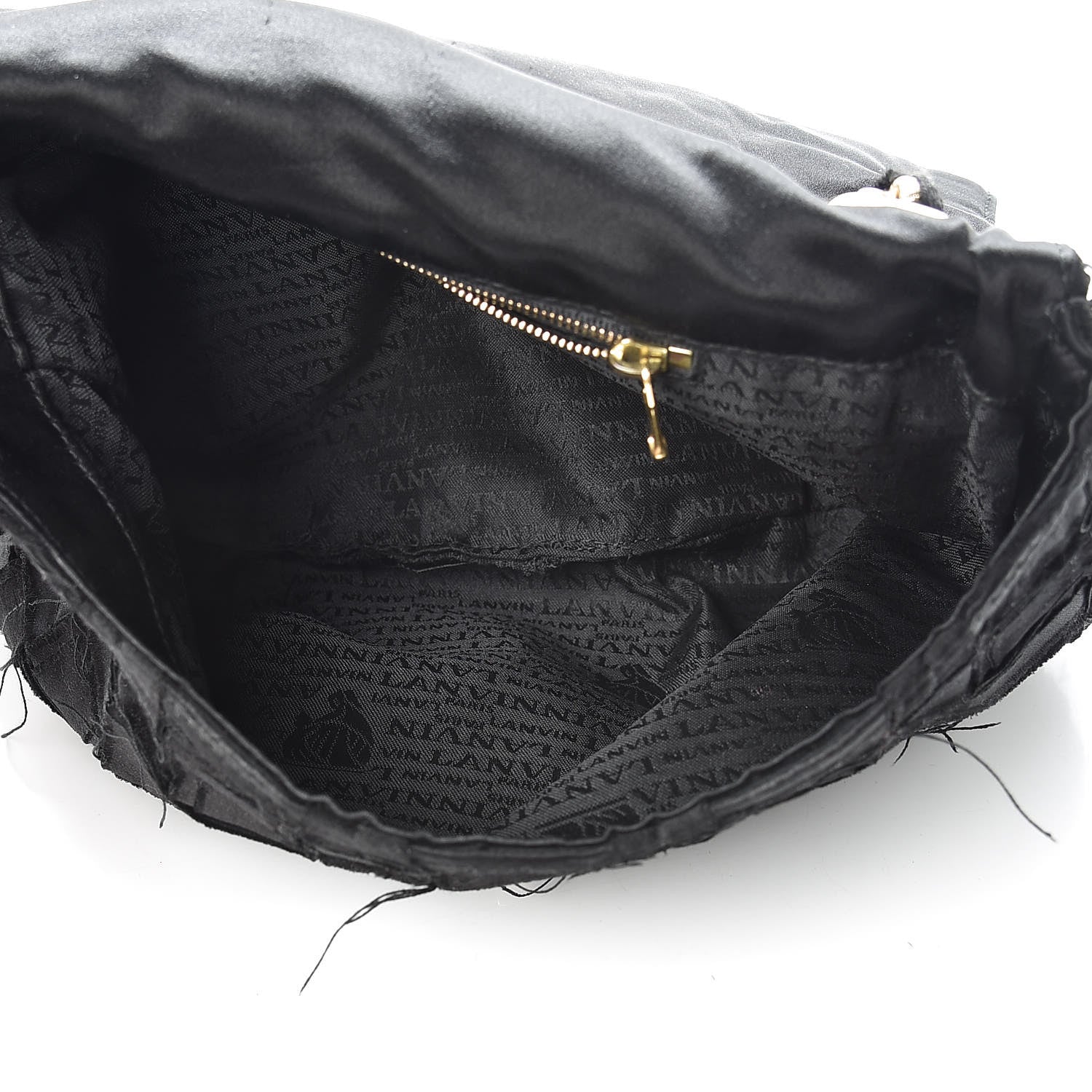Lanvin Satin Happy Square Shoulder Bag Black 5 of 13