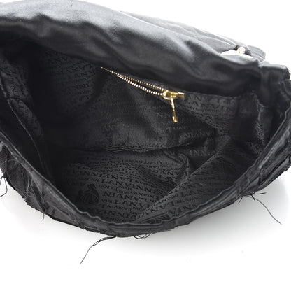 Lanvin Satin Happy Square Shoulder Bag Black 5 of 13
