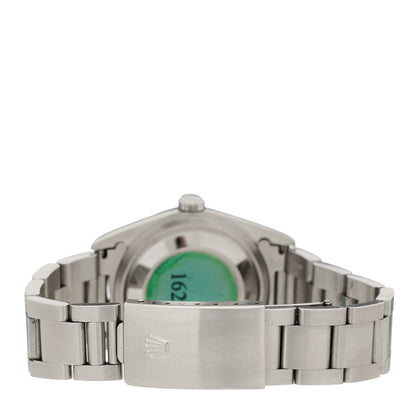 Rolex Stainless Steel 18K White Gold Diamond 36mm Oyster Perpetual Datejust Watch Silver 16234 3 of 5