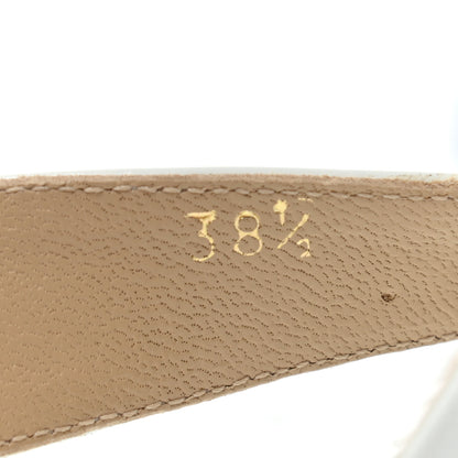 Jimmy Choo Patent Cork Wedge Sandals 38.5 White 6 of 8