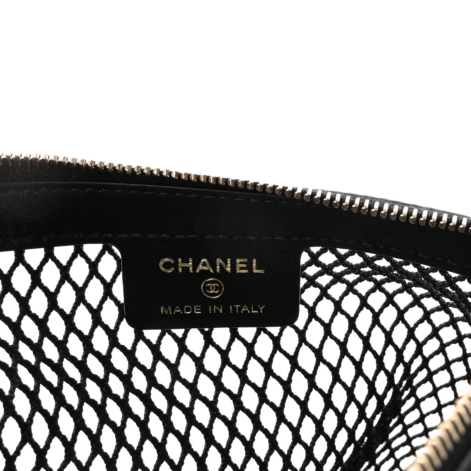 Chanel Mesh Shiny Lambskin Chain Hobo Black 7 of 11