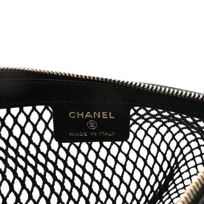 Chanel Mesh Shiny Lambskin Chain Hobo Black 7 of 11
