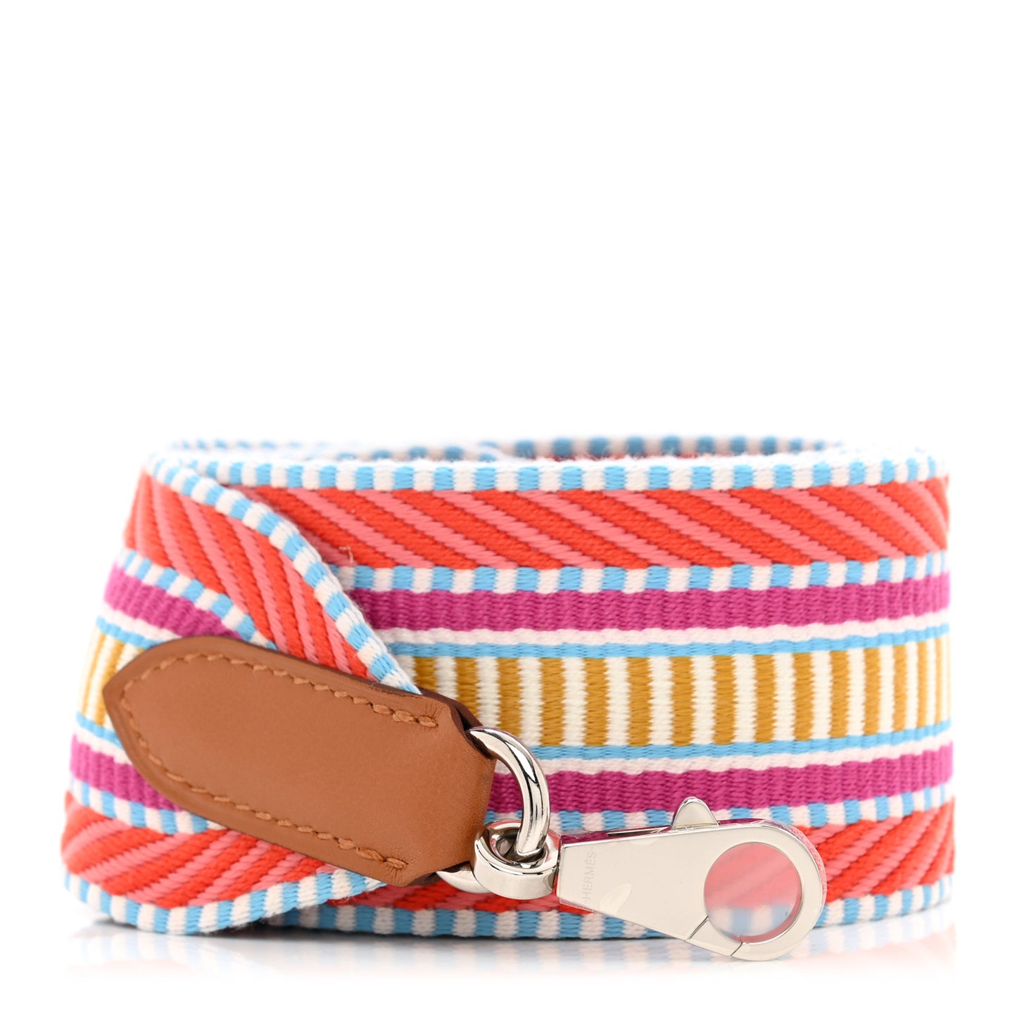 Toile Swift 50mm Sangle Cavale Shoulder Strap Capucine Magnolia Gold